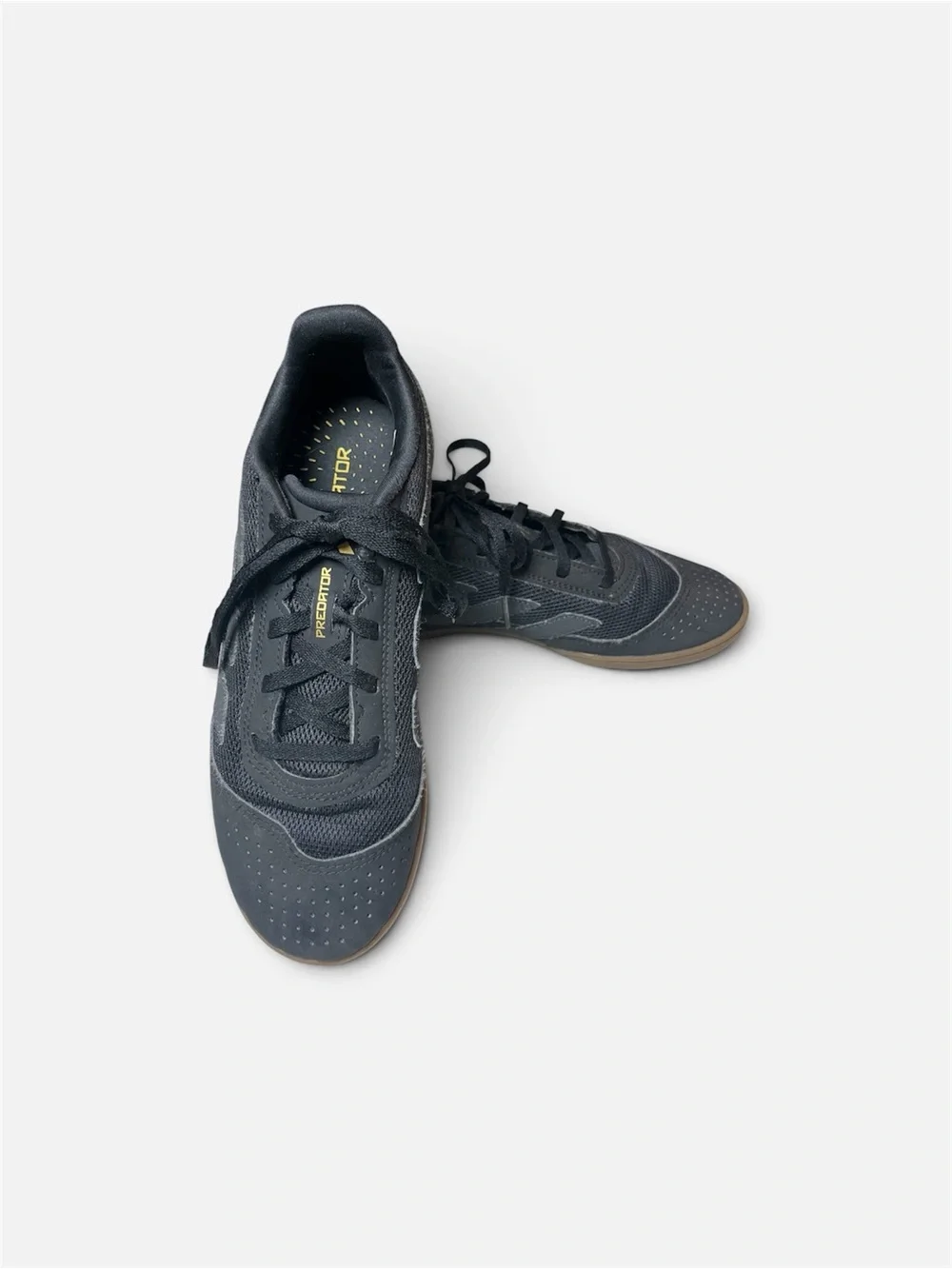 Adidas Black Indoor Soccer Sneakers